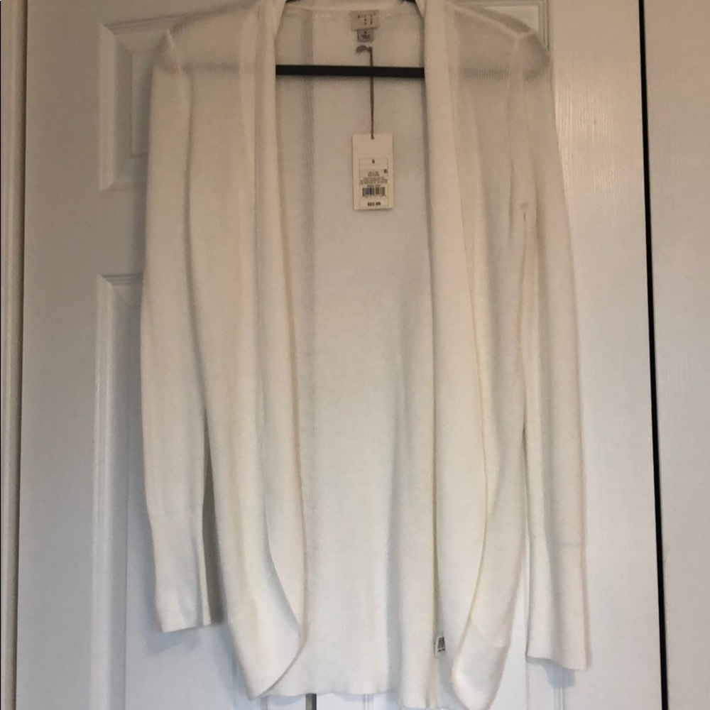 White long cardigan